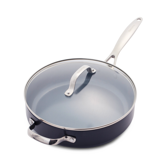 Greenpan Valencia Pro Stoofpan 28cm Keramisch inductie pfas-vri vooraanzicht