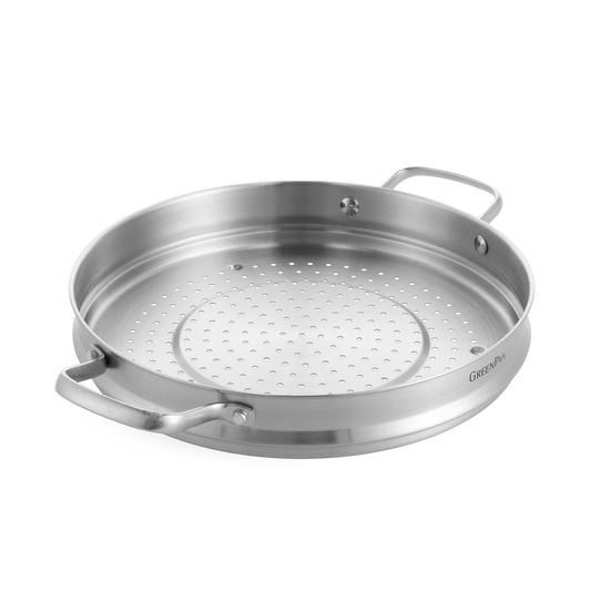Stoominzet Roestvrijstaal 30cm zilver