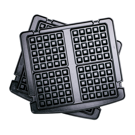 Belgische wafelplaten - contactgrill zwart