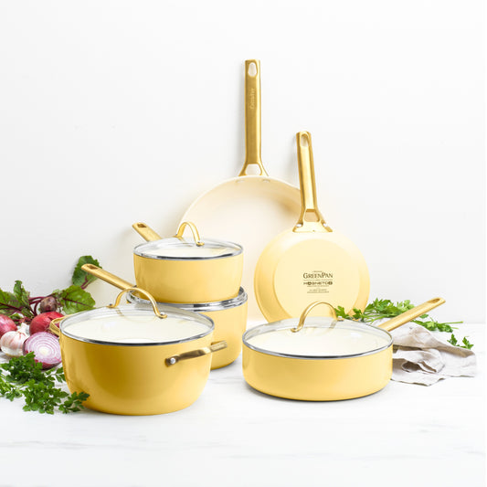 Batterie de cuisine Padova Reserve Yellow – 10 pièces