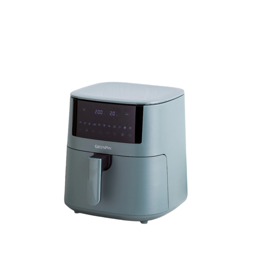 Airfryer GreenPan Bistro XXL - Smokey Blue - antiadhésif en céramique sans PFAS - panier de 7,2 L - 11 préréglages