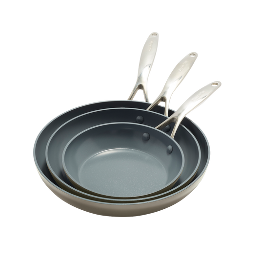 Valencia Pro Batterie de cuisine de 3 pièces Taupe
