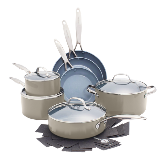 Valencia Pro Batterie de cuisine de 11 pièces Taupe