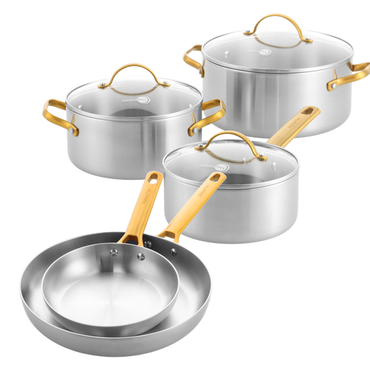 Padova ensemble 8 pièces en acier inoxydable