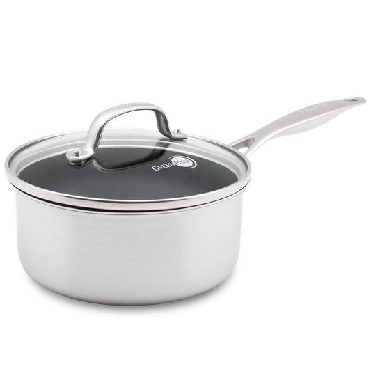 Venice Pro Evershine Steelpan met deksel 18cm zilver