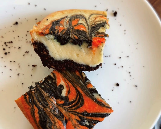 Barres de cheesecake d'Halloween