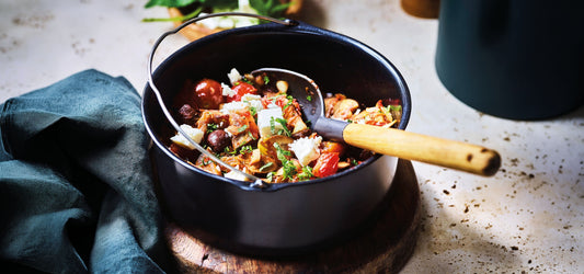 Caponata à la menthe et au persil