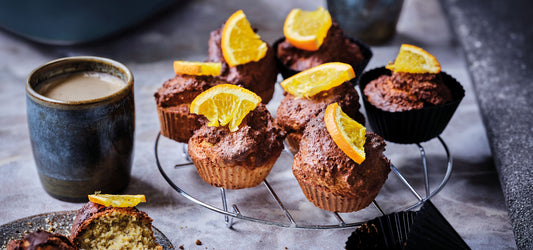 Carrot muffins with orange