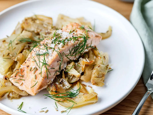 Saumon au fenouil braisé
