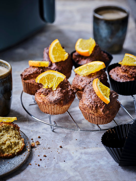 Carrot muffins with orange