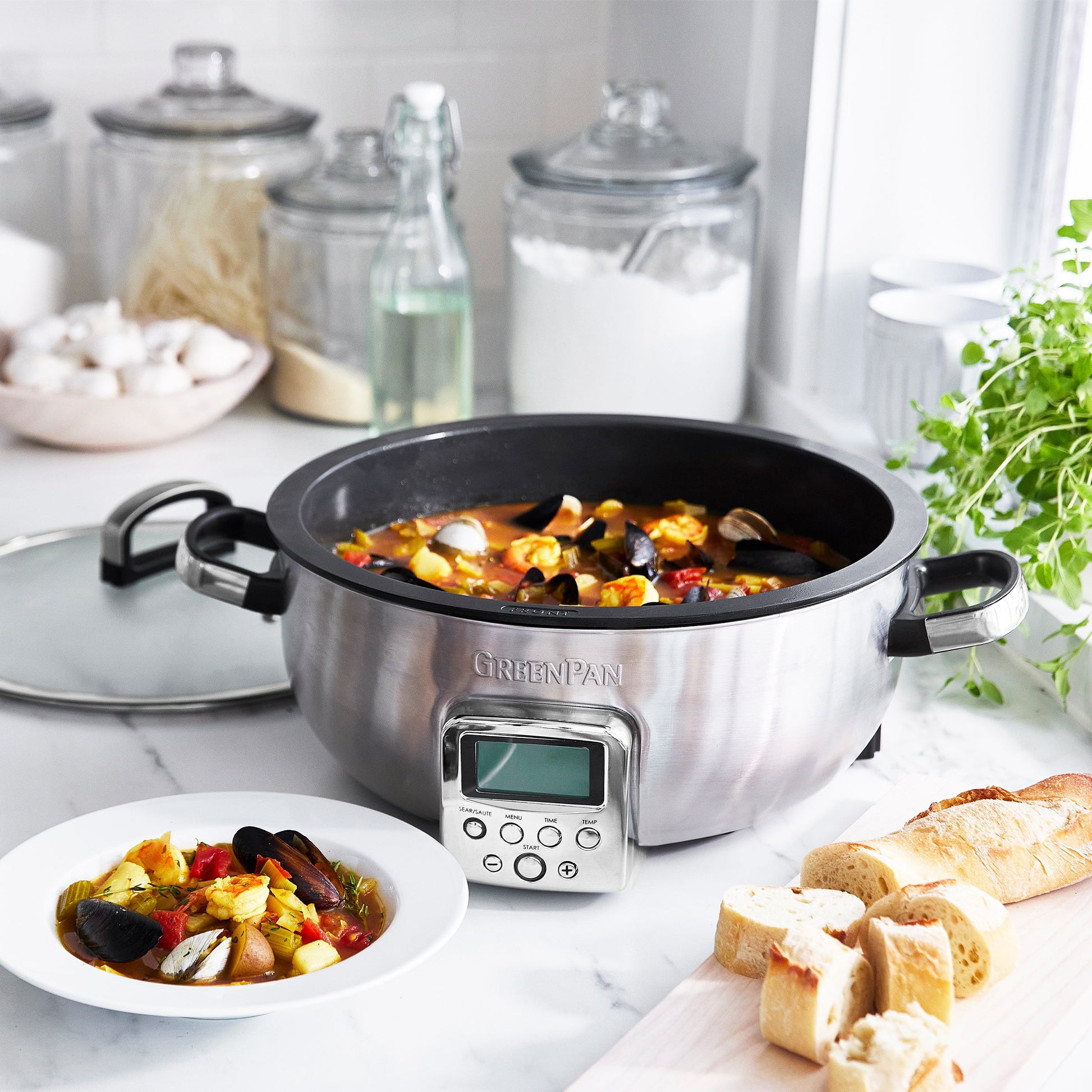 Omnicooker Stainless Steel 5.6L bouillabaisse