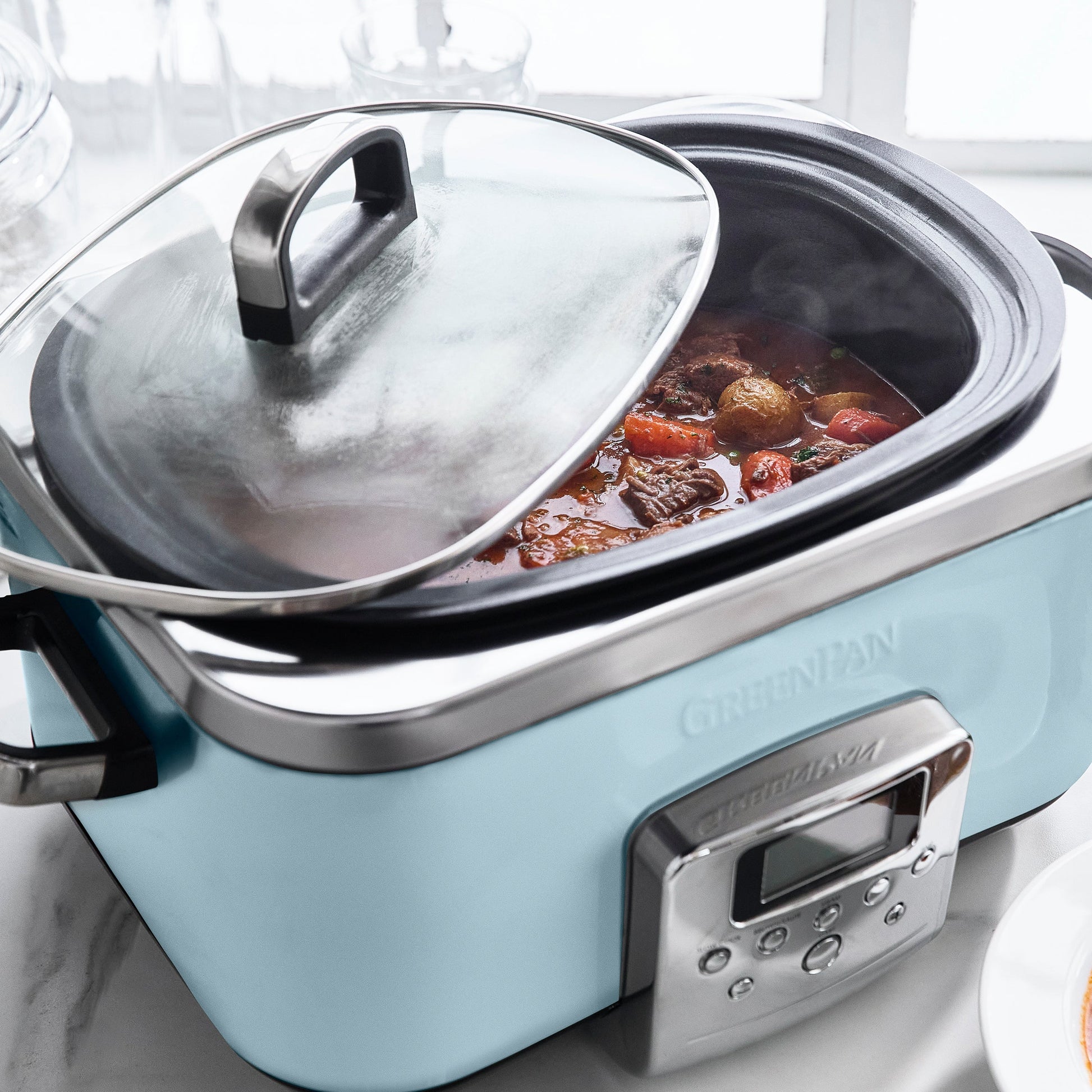 Slowcooker Blue Haze 6L met eten