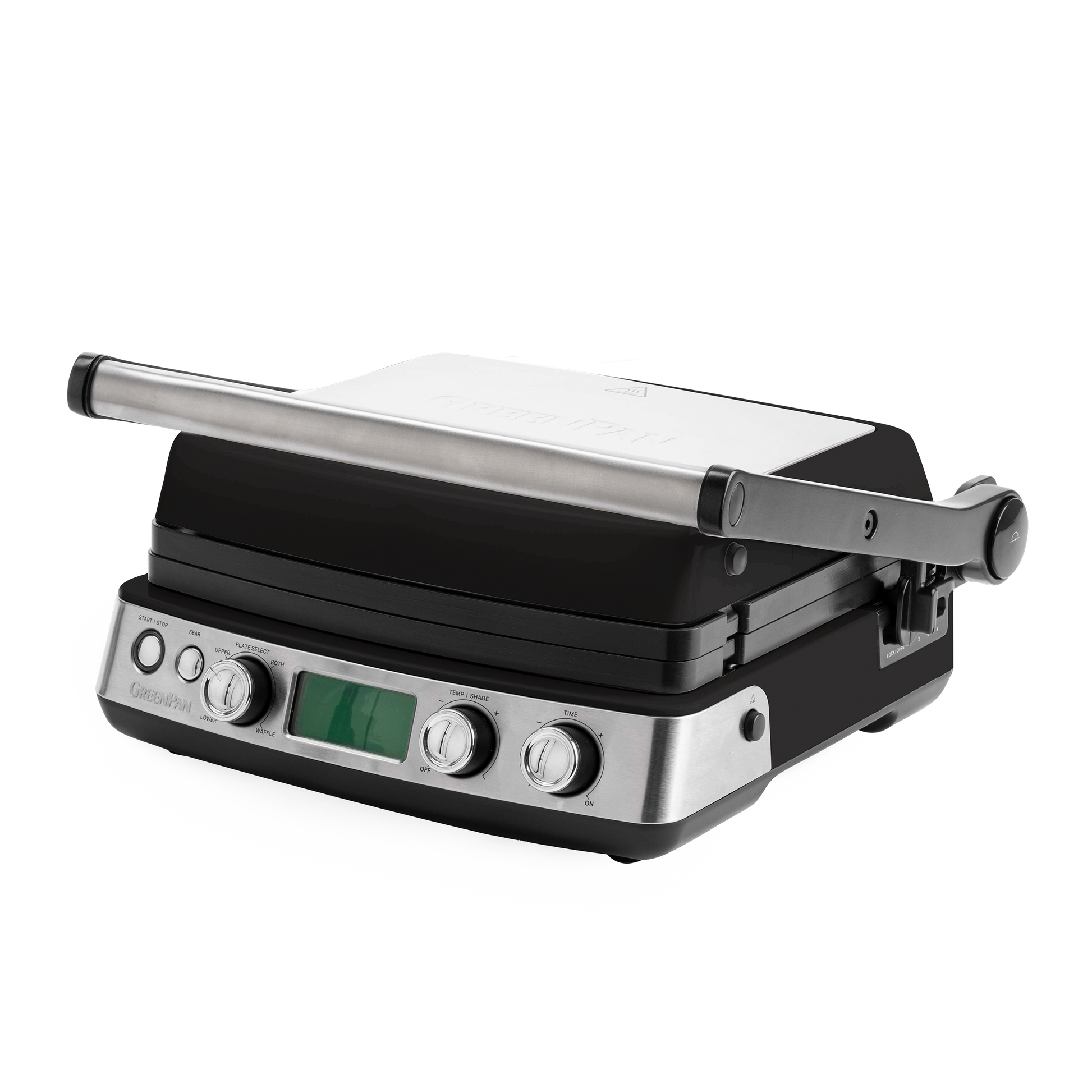 Contactgrill Glossy Black gesloten