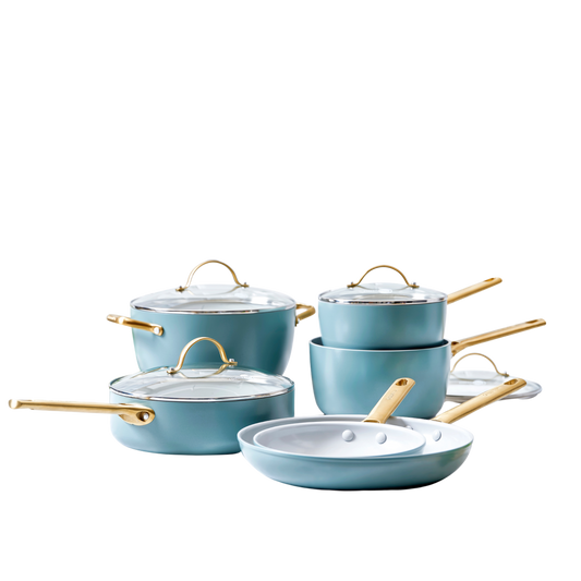 Batterie de cuisine Padova Reserve Smokey Blue – 10 pièces