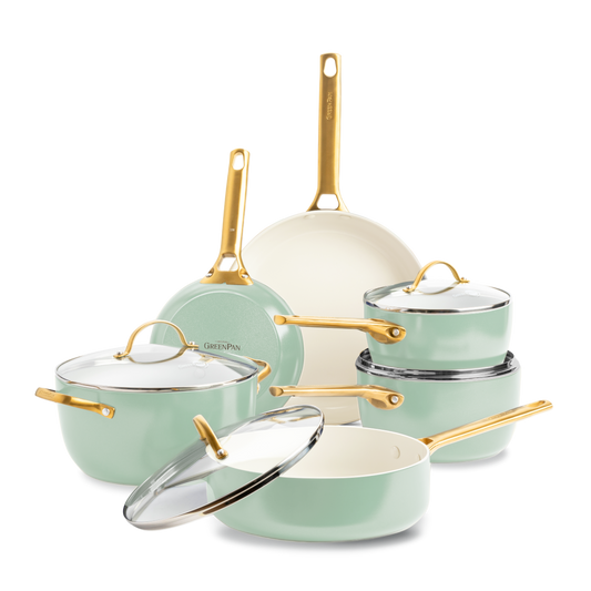 Batterie de cuisine Padova Reserve vert menthe – 10 pièces