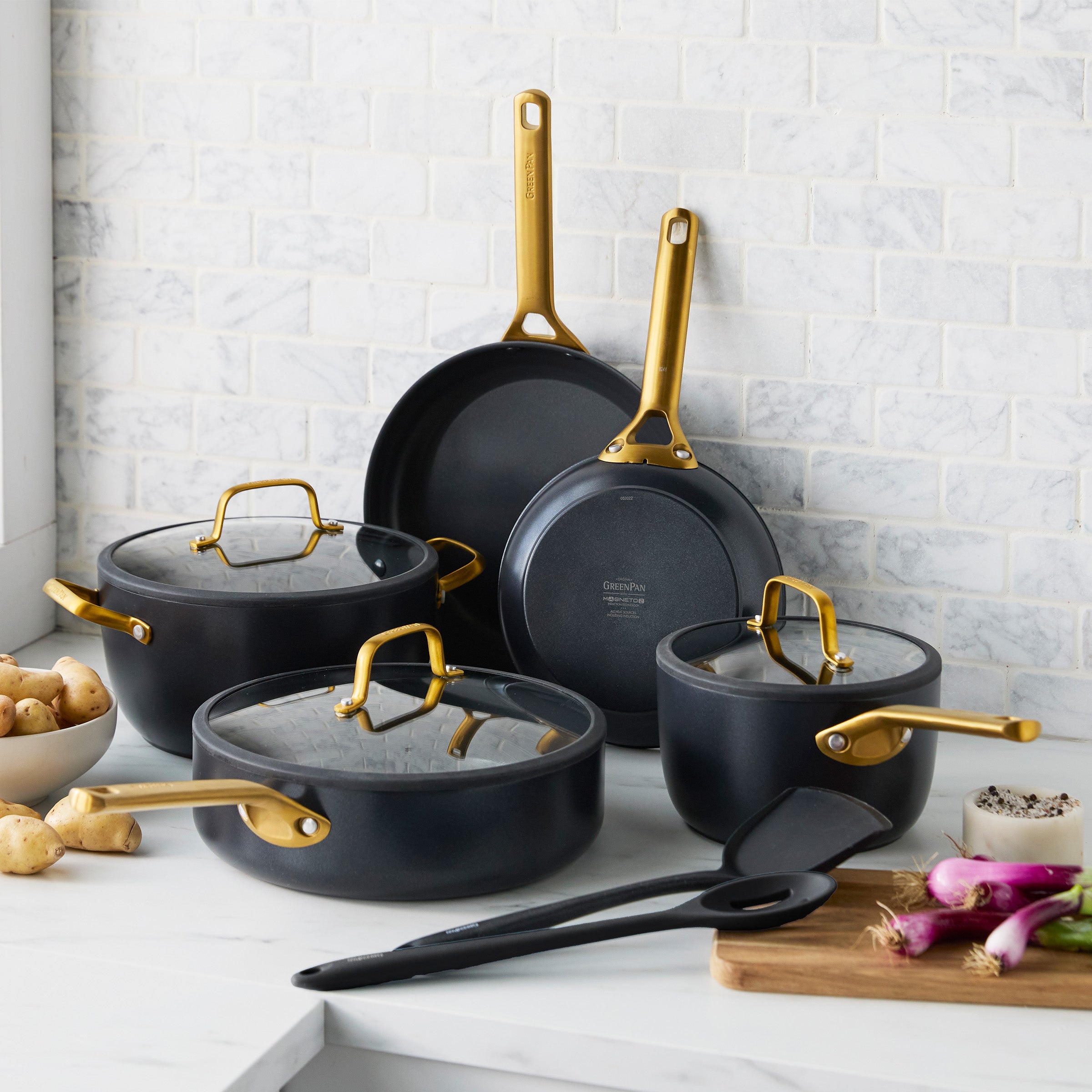 Batterie de cuisine Padova Pro Black 7 pièces