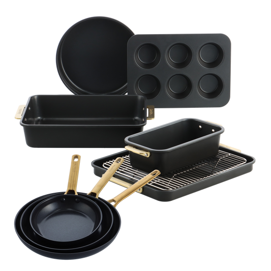 Ensemble de 9 pièces Padova Reserve Gold & Black