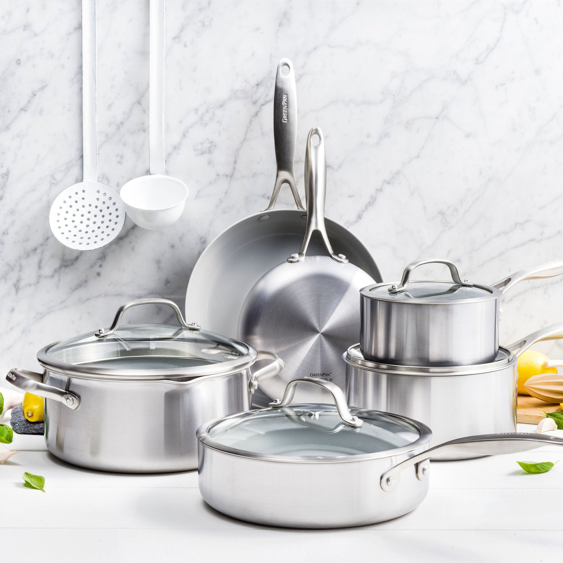 Greenpan Kookpotten Venice pro evershine Keramisch inductie pfas-vri vooraanzicht