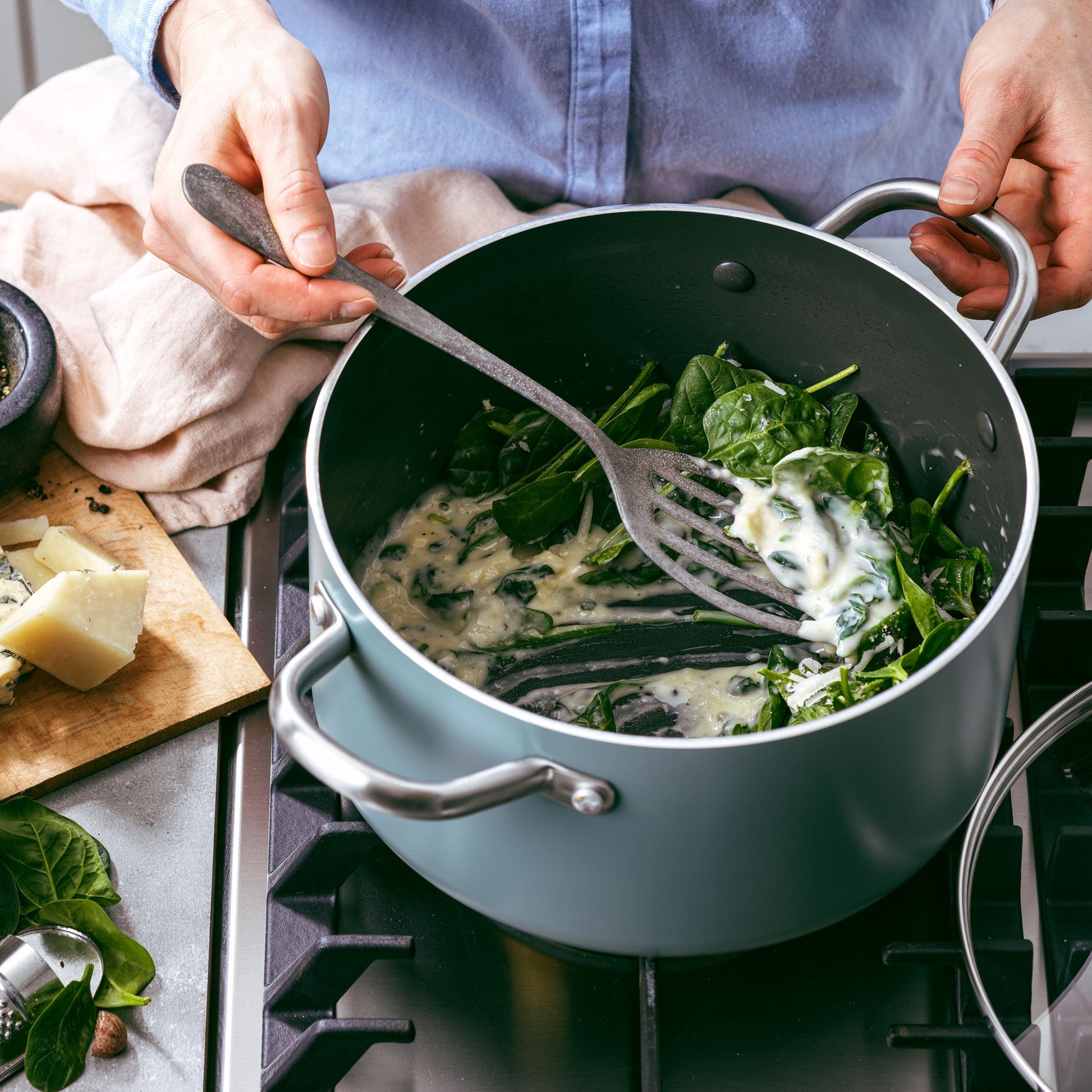 Greenpan Mayflower Kookpotten 9-delige Keramisch inductie pfas-vrij vooraanzicht